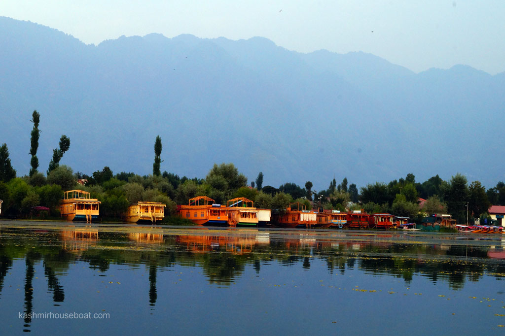 Houseboats in Nigeen Lake